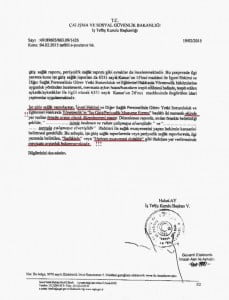 İşe giriş sağlık raporu örneği aile hekimi