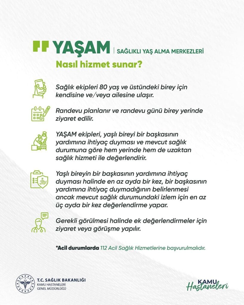 YAŞAM - Sağlıklı Yaş Alma Merkezleri nasıl hizmet sunacak